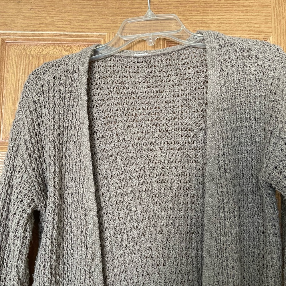 Beige cardigan sweater